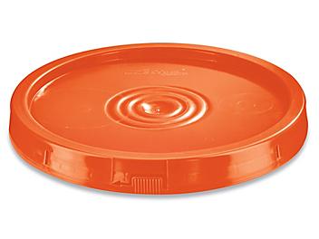 Standard Lid for 3.5, 5, 6 and 7 Gallon Plastic Pail - Orange S-9948O