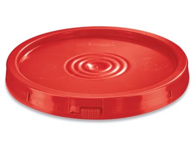 Standard Lid for 3.5, 5, 6 and 7 Gallon Plastic Pail - Red