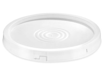 Lid with Gasket, For 3.5, 5, and 6 Gal Bucket, White, Plastic, Price 8118