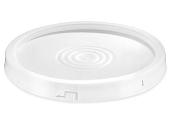 Standard Lid for 3.5, 5, 6 and 7 Gallon Plastic Pail - White S-9948W
