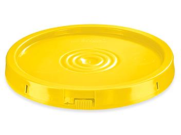 Standard Lid for 3.5, 5, 6 and 7 Gallon Plastic Pail - Yellow S-9948Y