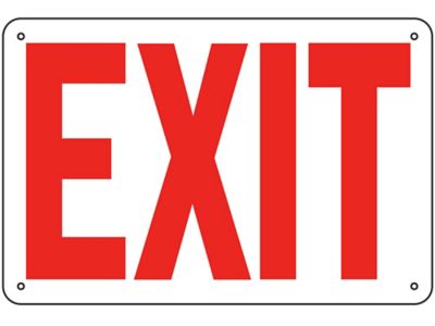 "Exit" Sign - Aluminum S-9959A