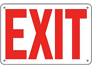 "Exit" Sign - Aluminum S-9959A