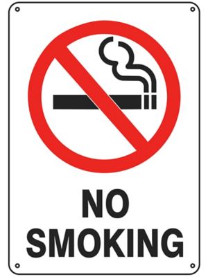 "No Smoking" Sign - Plastic S-9963P