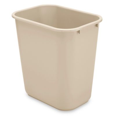 Rubbermaid® Office Trash Can - 7 Gallon, Beige S-9970BE - Uline