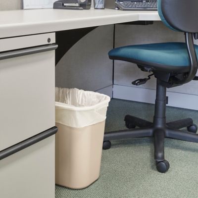 Rubbermaid® Office Trash Can - 7 Gallon, Beige