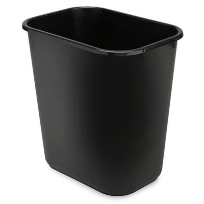 Drawstring Trash Liners - .7 Mil, 8 Gallon, Black S-23041BL - Uline