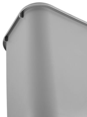Rubbermaid Papelera de plástico para escritorio comercial, rectangular, 7  galones, gris, total 12 EA, se vende como 1 caja