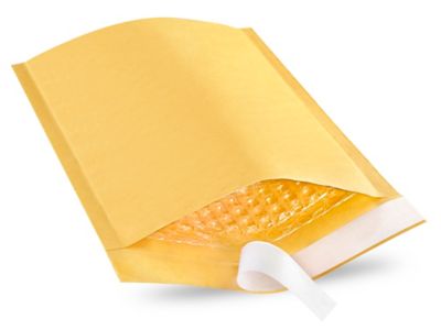 Uline Self-Seal Gold Bubble Mailers #0 - 6 x 10" S-9985