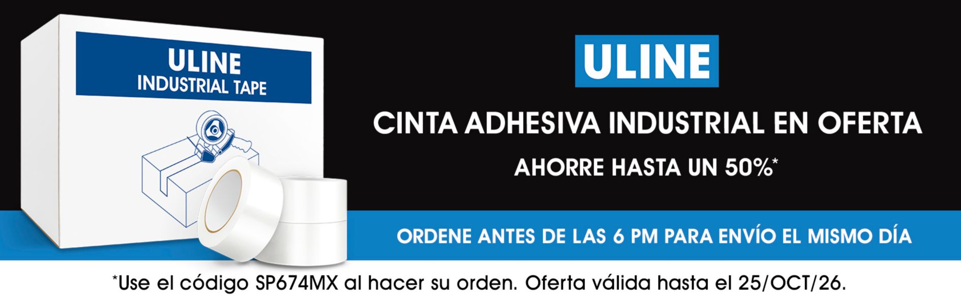 SP674MX Cinta Industrial en Oferta, Ahorre hasta 50%, Utilice el código SP674MX, Oferta válida hasta el 25/10/26