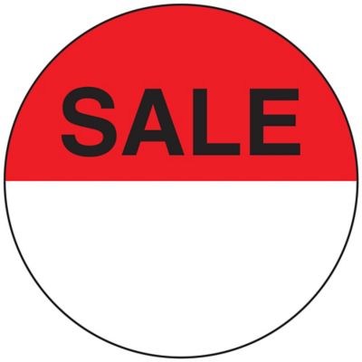 Étiquettes adhésives de commerce – « Sale », 2 po, circulaire