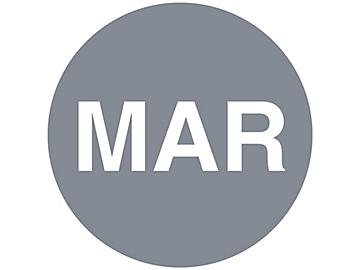 Etiquetas Adhesivas Circulares de Meses del Año - "MAR" , 1"