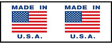 Preprinted Tape - "Made In U.S.A.", 2" x 110 yds