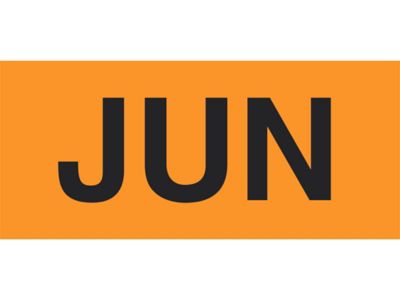 Étiquettes adhésives mois de l'année – « JUN », 2 x 3 po