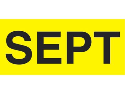 Étiquettes adhésives mois de l'année – « SEPT », 2 x 3 po