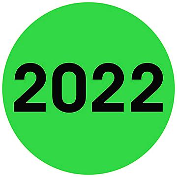 Etiquetas Adhesivas para Inventario con Año - "2022", 2"
