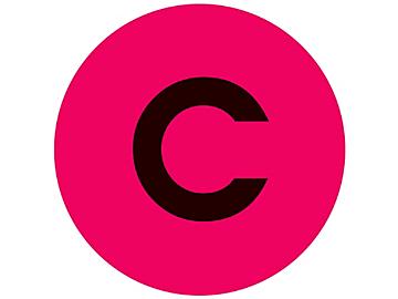 1" Circle Labels - "C"