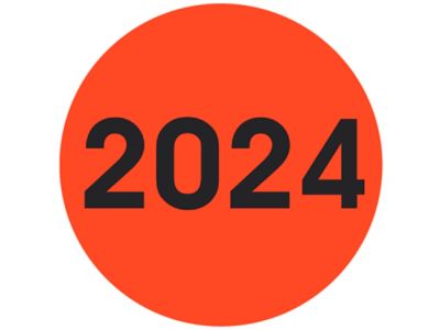 Circle Inventory Control Labels - "2021"