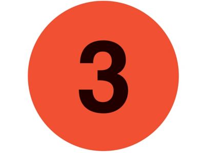 Circle Labels - "3"