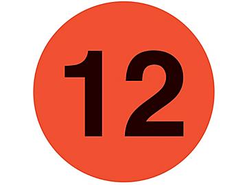 Etiquetas Adhesivas Redondas - "12"