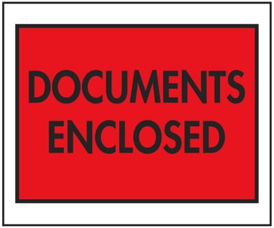 Enveloppes de bordereau d'expédition pour utilisations spéciales
