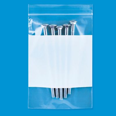 White Block Poly Bags