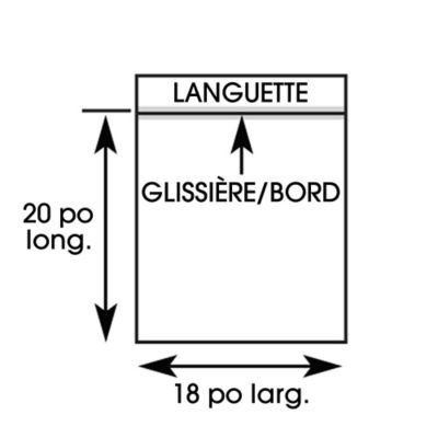 Sacs refermables avec glissi&egrave;re