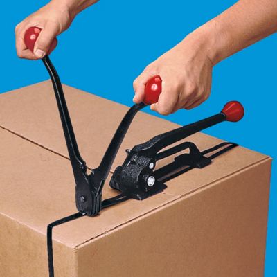 2. Sealer - Closes seals on strapping