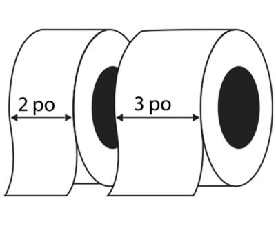 &Eacute;paisseur du ruban adh&eacute;sif