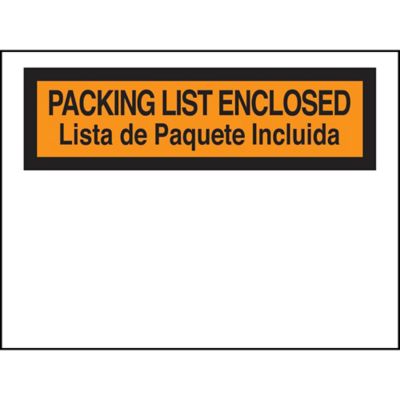 Enveloppe pour bordereau d'expédition - vierge bilingue - 10″ X 5.5″ -    Boîtes d'expédition, fournitures d'expédition, matériaux d'emballage,  fournitures d'emballage