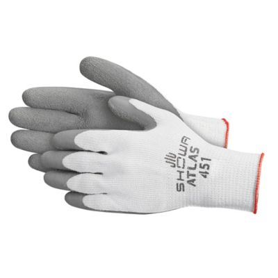 Chemical Resistant Neoprene Coated Latex Gloves - Medium S-15396M - Uline