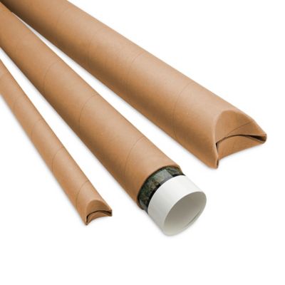 Jumbo Kraft Mailing Tubes with End Caps - 5 x 30, .125 thick S-10690 -  Uline