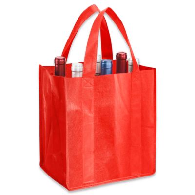 Bolsas para Botellas de Vino, Bolsas para Regalo para Botellas de Vino,  Portabotellas de Vino, Cajas para Regalo para Botellas de Vino en  Existencia - ULINE