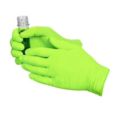 Uline Guantes de Látex Industriales - Libres de Talco, Grosor 5 Mil,  Grandes S-6606L - Uline