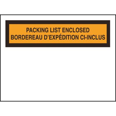 Enveloppes de bordeau d'expédition en français