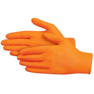 Uline Guantes de Látex Negros - Libres de Talco, Grandes S-19810L