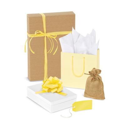 Jumbo Gift Bags - 16 1/2 x 22, Gold S-25117GOLD - Uline