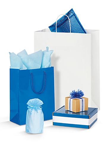Blue Gift Boxes and Bags