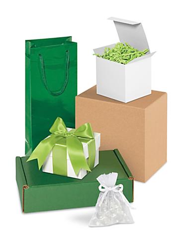 Green Gift Boxes and Bags