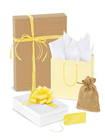 Yellow Gift Boxes and Bags