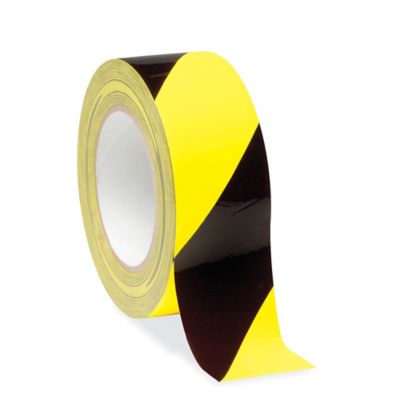 ULINE Heavy Duty Vinyl Safety Tape - 2 x 36 yds, Yellow/Black - 3 Rolls - S-383