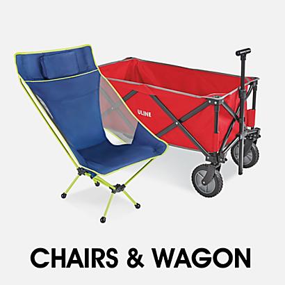 Uline Chairs, Tables and Wagon
