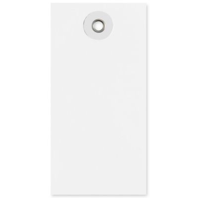 étiquettes Américaines 120x57 200 étiquettes à œillets 120x60mm - Avec Fil Métal 30cm, PVC Rigide - Pour Marquage Extérieur étiquettes PVC Avec Fil