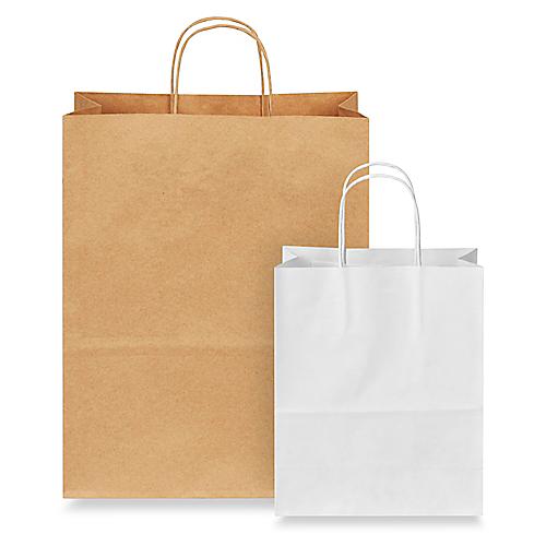 Paper and Plastic Retail Shopping Bags in Stock - ULINE