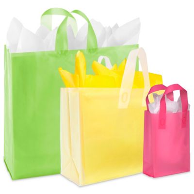 Frosted Bags Frosted Shopping Bags Frosted Gift Bags in Stock Uline