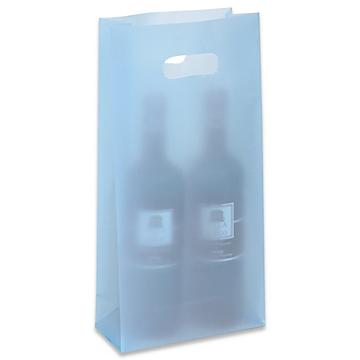 Bolsas Translúcidas con Asa Troquelada - 7 3/4 x 3 1/2 x 15", Double Wine