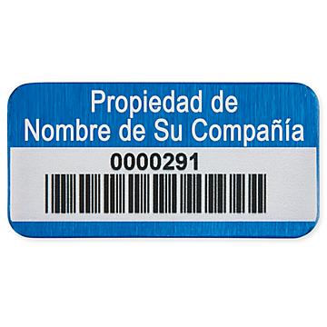 Etiquetas Adhesivas de Aluminio para Pertenencias Personalizadas