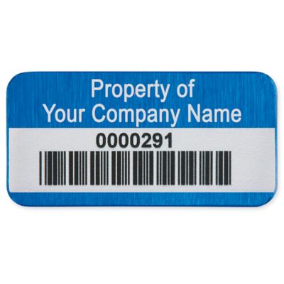 Custom Aluminum Asset Labels