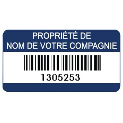 Étiquettes à code barre