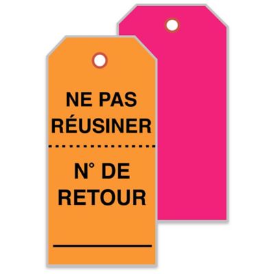 Étiquettes fluorescentes à impression personnalisée